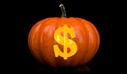 Pumpkin with dollar sign - cannabis data can help you grow your business